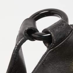 Pre Owned Cartier White/Black Zebra Print Calf Hair Small Marcello de Cartier Satchel