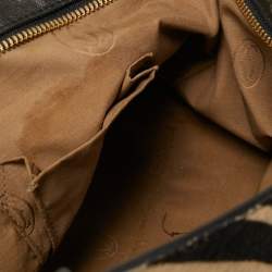 Pre Owned Cartier White/Black Zebra Print Calf Hair Small Marcello de Cartier Satchel