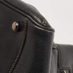 Pre Owned Cartier Black Leather Small Marcello De Cartier Bag