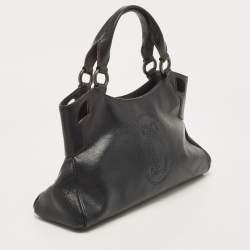 Pre Owned Cartier Black Leather Small Marcello De Cartier Bag
