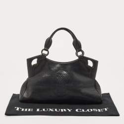 Pre Owned Cartier Black Leather Small Marcello De Cartier Bag