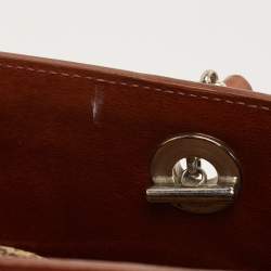 Cartier Brown Gloss Leather Panther Tote