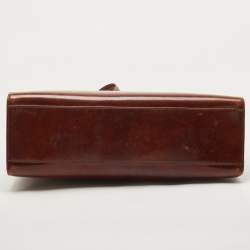 Cartier Brown Gloss Leather Panther Tote