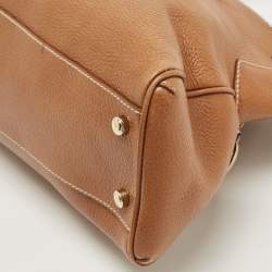 Pre Owned Cartier Brown Leather Marcello De Cartier Satchel