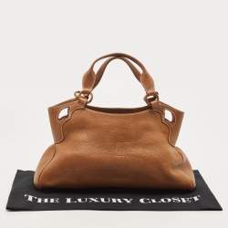 Pre Owned Cartier Brown Leather Marcello De Cartier Satchel