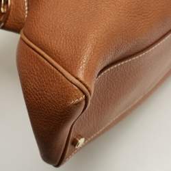 Pre Owned Cartier Brown Leather Marcello De Cartier Satchel