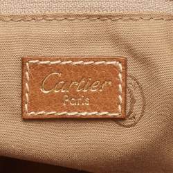Pre Owned Cartier Brown Leather Marcello De Cartier Satchel