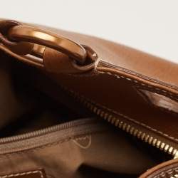 Pre Owned Cartier Brown Leather Marcello De Cartier Satchel