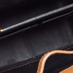 Pre Owned Cartier Tan Leather Mini Guirlande De Cartier Top Handle Bag