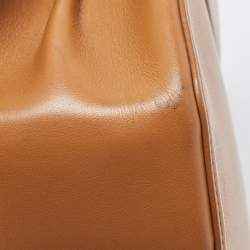 Pre Owned Cartier Tan Leather Mini Guirlande De Cartier Top Handle Bag