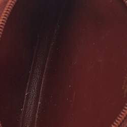 Pre Owned Cartier Burgundy Leather Must De Round Coin Purse