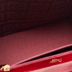Cartier Red Patent Leather Happy Birthday Top Handle Bag