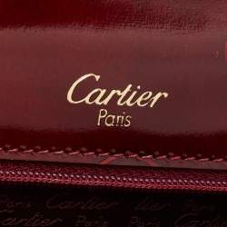 Cartier Red Patent Leather Happy Birthday Top Handle Bag