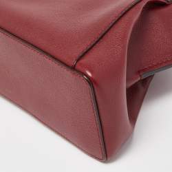 Pre Owned Cartier Red Leather Mini C de Cartier Satchel