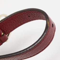 Pre Owned Cartier Red Leather Mini C de Cartier Satchel