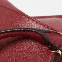 Pre Owned Cartier Red Leather Mini C de Cartier Satchel