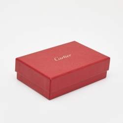 Pre Owned Cartier Burgundy Snakeskin Envelope Flap Wallet