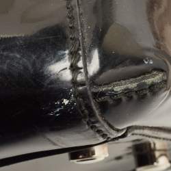 Pre Owned Cartier Black Patent Leather Medium Marcello de Cartier Bag