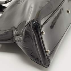 Pre Owned Cartier Black Patent Leather Medium Marcello de Cartier Bag