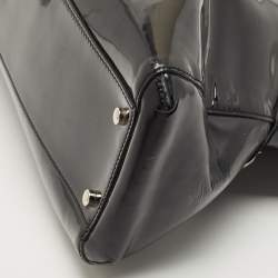 Pre Owned Cartier Black Patent Leather Medium Marcello de Cartier Bag