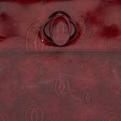 Cartier Red Patent Leather Happy Birthday Top Handle Bag