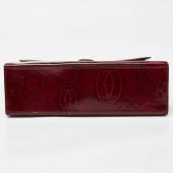 Cartier Red Patent Leather Happy Birthday Top Handle Bag