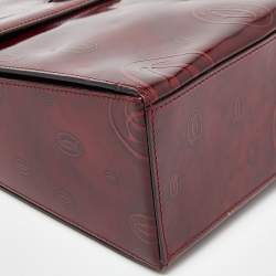 Cartier Red Patent Leather Happy Birthday Top Handle Bag