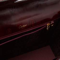 Cartier Red Patent Leather Happy Birthday Top Handle Bag