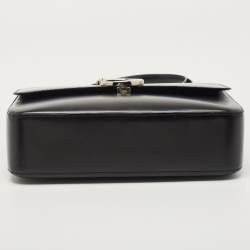 مملوكة مسبقًا Cartier Black Glossy Leather Panthere Shoulder Bag