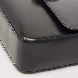 مملوكة مسبقًا Cartier Black Glossy Leather Panthere Shoulder Bag