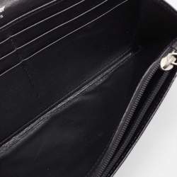 Pre Owned Cartier Black Patent Leather Happy Birthday Continental Wallet