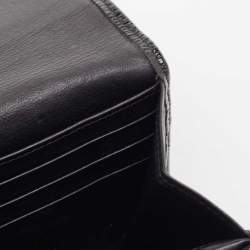 Pre Owned Cartier Black Patent Leather Happy Birthday Continental Wallet