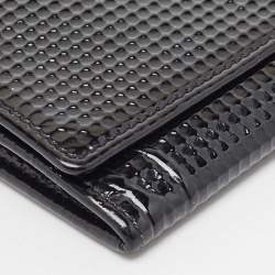 Pre Owned Cartier Black Patent Leather Happy Birthday Continental Wallet