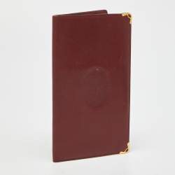 Cartier Burgundy Must de Cartier Long Wallet