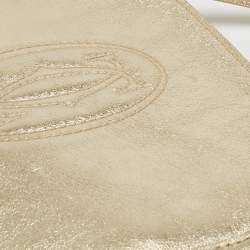 Pre Owned  Cartier Gold Leather Marcello de Cartier Wristlet Clutch