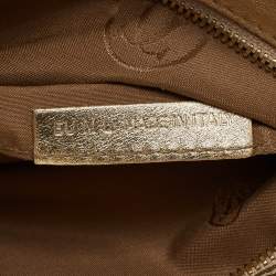 Pre Owned  Cartier Gold Leather Marcello de Cartier Wristlet Clutch