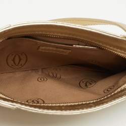 Pre Owned  Cartier Gold Leather Marcello de Cartier Wristlet Clutch