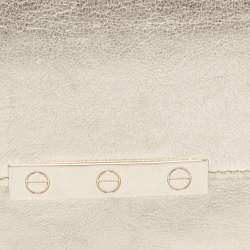 Pre Owned Cartier Gold Leather Love Continental Wallet