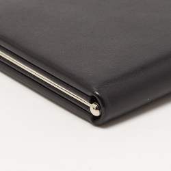 Pre Owned Cartier Black Patent Leather Frame Clutch
