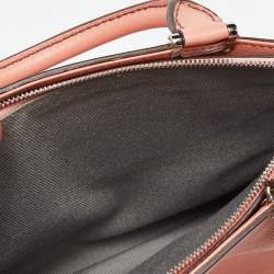 Pre Owned Cartier Peach Leather Mini C de Cartier Satchel