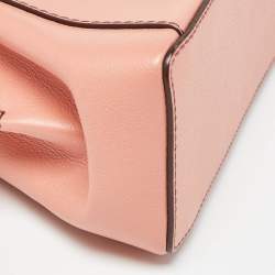 Pre Owned Cartier Peach Leather Mini C de Cartier Satchel