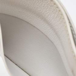 Pre Owned Cartier White Leather  Must de Cartier Card Holder