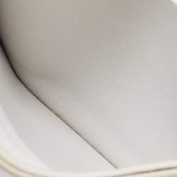 Pre Owned Cartier White Leather  Must de Cartier Card Holder