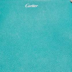 Pre Owned Cartier Green Leather Small C De Cartier Bag