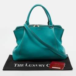 Pre Owned Cartier Green Leather Small C De Cartier Bag
