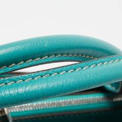 Pre Owned Cartier Green Leather Small C De Cartier Bag