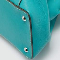 Pre Owned Cartier Green Leather Small C De Cartier Bag