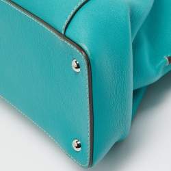 Pre Owned Cartier Green Leather Small C De Cartier Bag