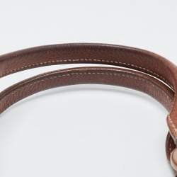 Pre Owned Cartier Brown Leather Small Marcello De Cartier Tote