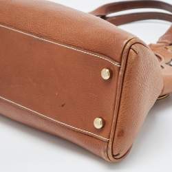 Pre Owned Cartier Brown Leather Small Marcello De Cartier Tote